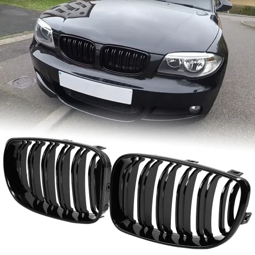BMW E82 / E87 / E88 / E81 Double Slat Kidney Grilles