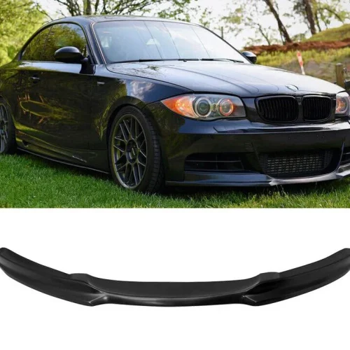 BMW E82 E88 M Sport Front Lip Gloss Black