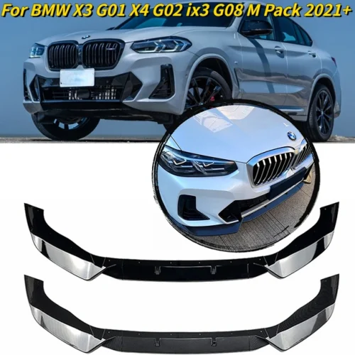 BMW X3 G01 X4 G02 ix3 G08 M Pack Front Bumper Splitter Lip Spoiler