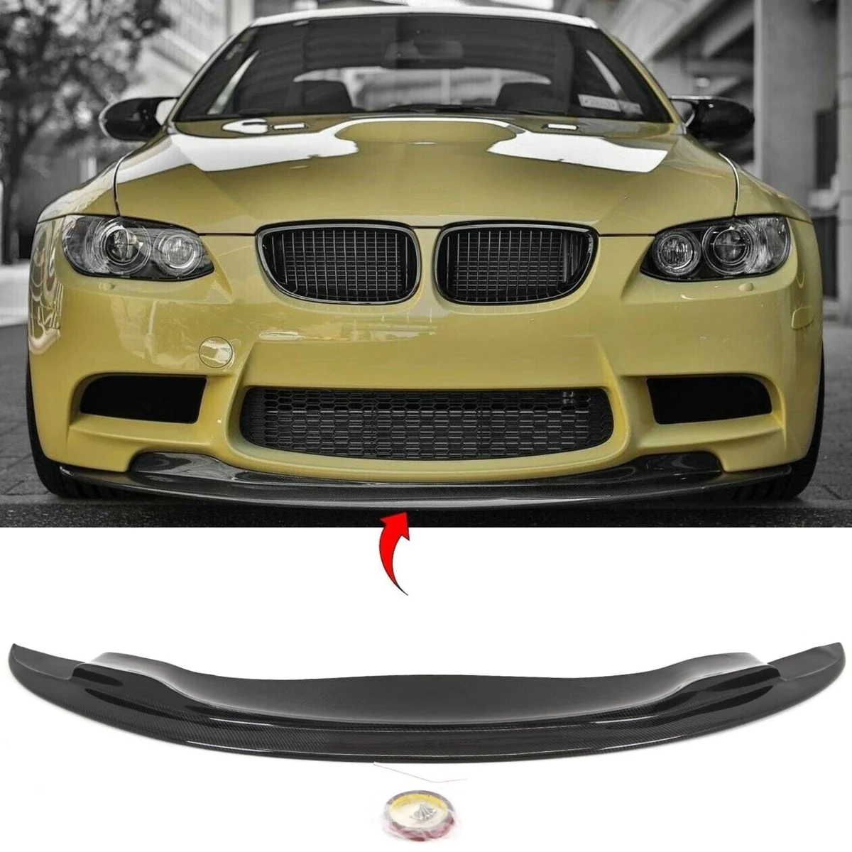 Carbon fiber BMW M3 E90 E92 E93 Front Bumper Lip Splitter Spoiler GTS Style BMW 3 SERIES Carbon fiber BMW M3 E90 E92 E93 Front Bumper Lip Splitter Spoiler GTS Style