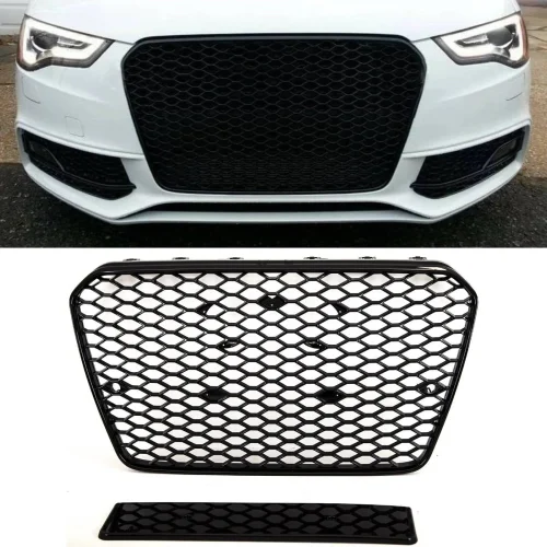 Audi A5 S5 Front Main Grille Gloss Black Honeycomb RS5 Look 2012-2016