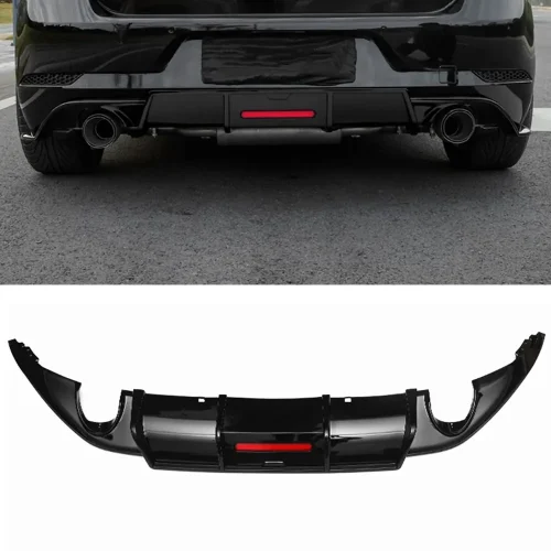 VW Golf 7 GTI Karbel Gloss Black Diffuser With Brake Light