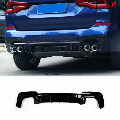 BMW X3 G01 M Sport Rear Diffuser Bumper Diffuser gloss black