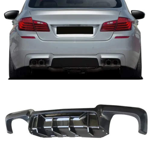 BMW F10 M5  V-Style Rear Diffuser in gloss black