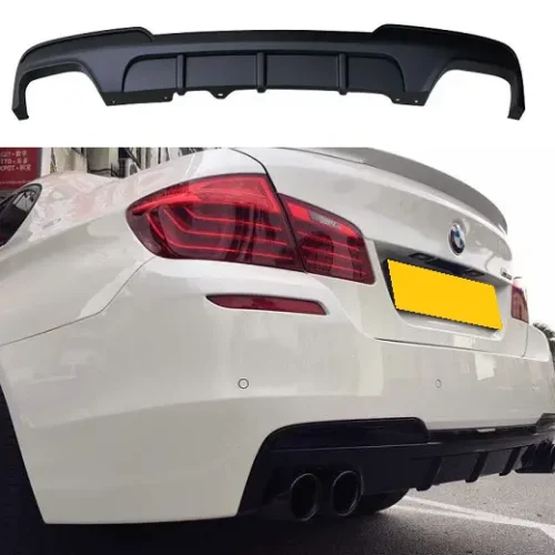 BMW F10 F11 5 Series M Sport Rear Diffuser Quad Exit Gloss Black