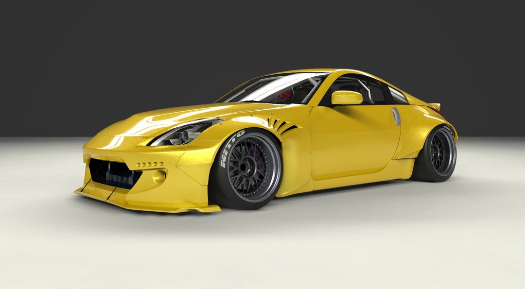 2003-2008 Nissan 350Z Z33 Rocket Bunny wide body kit Duraflex NISSAN 2003-2008 Nissan 350Z Z33 Rocket Bunny wide body kit Duraflex - Image 6