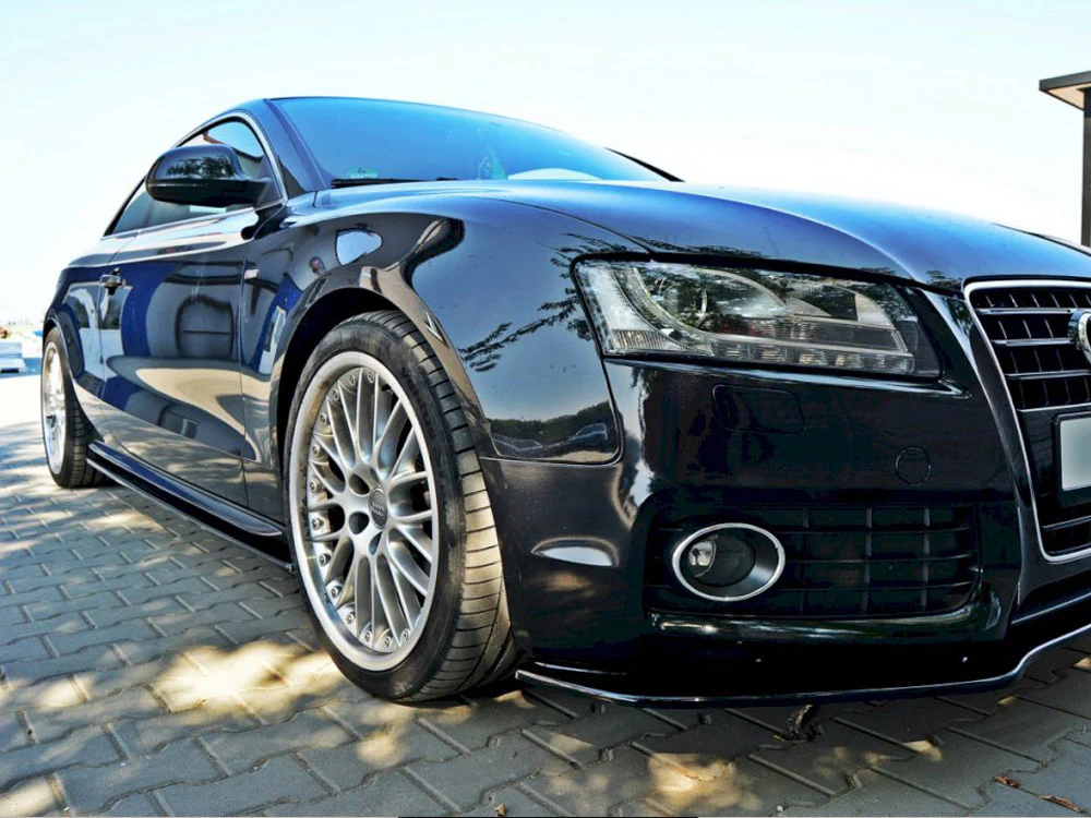 Audi S5 / A5 / A5 S-line 8T / 8T FL Side Skirts Maxton Design Gloss Black Audi A5 08-11 mini Audi S5 / A5 / A5 S-line 8T / 8T FL Side Skirts Maxton Design Gloss Black - Image 2