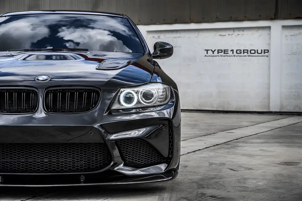 BMW 3 Series E90/E91 LCI M2 Look Front Bumper ABS Plastic 09 - 12 4 BMW 3 Series E90/E91 LCI M2 Look Front Bumper ABS Plastic 09 - 12 - Image 2