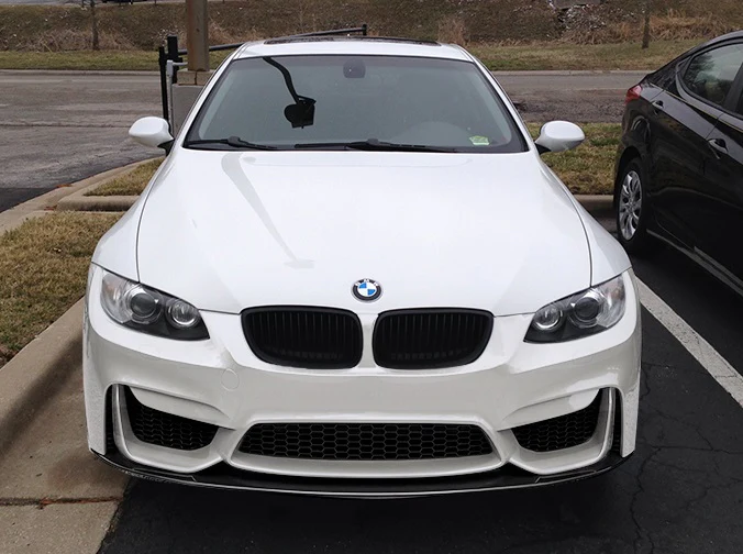 BMW 3 Series E92 E93 M4 Look Front Bumper ABS Plastic W/Front lip spoiler 05- 13 BMW BMW 3 Series E92 E93 M4 Look Front Bumper ABS Plastic W/Front lip spoiler 05- 13 - Image 2