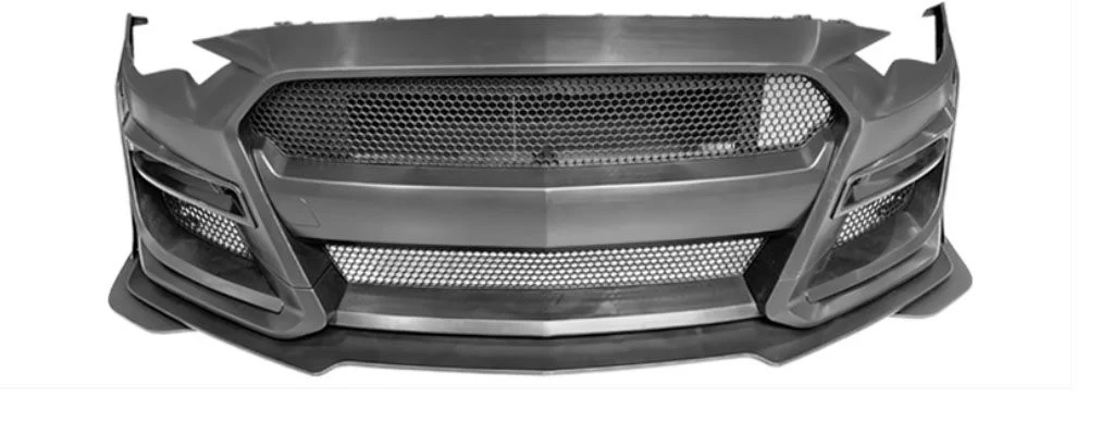 18-23 Mustang GT500 Style Front Bumper with Lip ABS plastic FORD 18-23 Mustang GT500 Style Front Bumper with Lip ABS plastic - Image 2